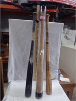 3 Wood Babesball Bats to include Spalding 48-113