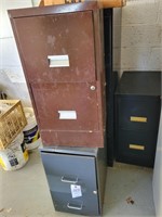 (3) 2 DRAWER AND (1) 4 DRAWER FILE CABINETS
