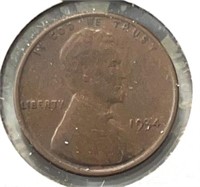 1934 Lincoln Wheat Cent UNC BU