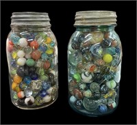 Quart Jar Marbles