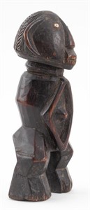 Ngbaka Carved Wood Female Figure