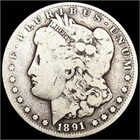 1891-CC Morgan Silver Dollar NICELY CIRCULATED