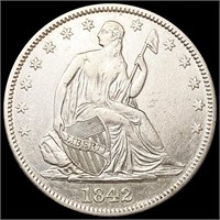 1842 Seated Liberty Half Dollar UNCIRCULATED