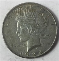 1925 P Peace Dollar Silver Coin