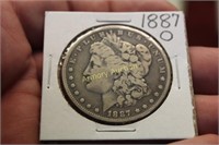 1887 O SILVER MORGAN DOLLAR