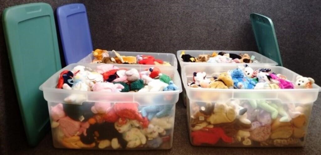 (285) Original Ty Beanie Babies / Baby - Huge Lot