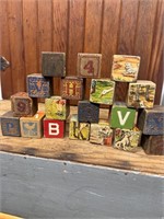 1960's Wooden Children's Blocks