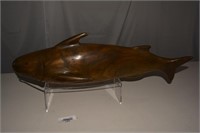 Handmade Wooden Catfish Art