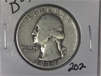 1939-D Washington Quarter