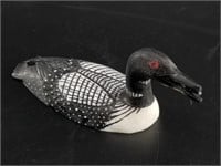 Larry Mayac scrimmed ivory common Loon carved 2023