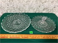 Vtg Fostoria Serving Plates