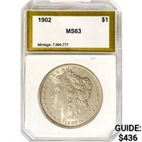 1902 Morgan Silver Dollar PCI MS63