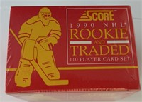 1990 Score NHL Rookie & Traded Card Set Box