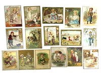 16 Lg. Vintage Trade Cards McLaughlin's Coffee