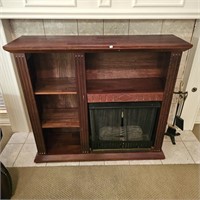 Jensen Co Red Flame Jet Electric Fireplace Shelf