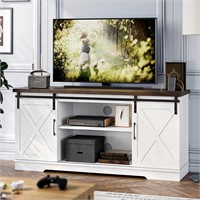 IDEALHOUSE Farmhouse TV Stand for 65 Inch TV