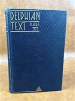 Delphian Text 1936 Edition Early Drama