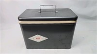 Coleman grey steel cooler