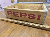 Vintage Pepsi Cola Wooden Crate