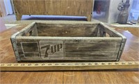 Vintage 7 Up Wooden Crate