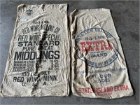 Red Wing Milling & Staten Island Extra Flour Bags