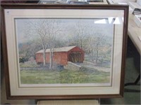 Framed & Matted Print "Spring Crossing" Barry