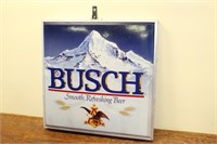 Large Busch light up advertising sign