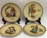 4 Hummel Annual Plates In Original Boxes