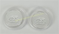 2 RCM 2013 $8 .9999 1 1/2 OZ  POLAR BEAR COINS