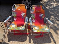 Pair of Tommy Bahama Folding Beach Chairs