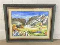 Hoffman Framed Watercolor