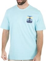 Izod Saltwater Short Sleeve Graphic T-Shirt Blue