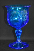 Early Pressed Glass Goblet Unkown Pattern