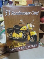 TIN INDIAN MOTORCYCLE ADV SIGN