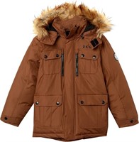 SIZE SMALL DKNY BOYS' BIG PARKA