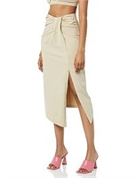 SIZE LARGE TEREA WOMEN'S LAILA FAUX WRAP MIDI