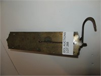 LARGE ANTIQUE BRASS SPRING SCALE