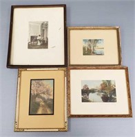 4 signed Wallace Nutting including landscapes &
