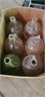 2 boxes of glass jugs.