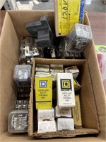 Box of Square D Thermal Units & Overload Relay