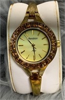 Armitron Ladies Gold Bangle Watch 75-4038gp