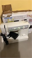 Vintage Brother brand sewing machine with