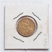 1901-S Five Dollar Gold