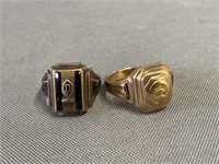 (2) 10K Class Rings