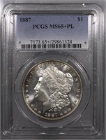 1887-P Morgan Dollar PCGS MS65+ PL