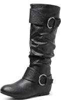 $63(8.5) Womens Wedge Boots