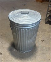 Galvanized Trash Can 23 inches Tall