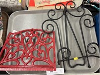 Cast Metal and Wrought Iron Stands