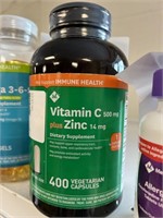 MM Vitamin C plus zinc 14mg 400 capsules