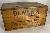 Vintage scotch whiskey crate